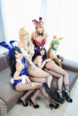 Kerocchi, Mikomi Hokina, Gumiho Hannya, Megumi Koneko, Waifufox – Kolaborasi Fate Bunny