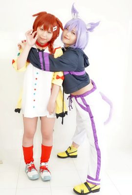 Duo lesbian dengan vagina yang dicukur menjadi terangsang dengan penis mereka yang sangat tebal Harem 3P (Holo Eve Okayu Tasumata & Korone Inugami)