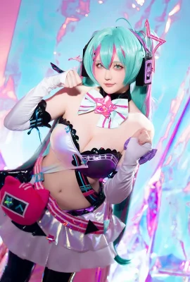 Coser Miss Star: Miku Hatsune Miku Mews Tema Berlari Cepat Lingerie Seksi dengan Stoking Kulit Hitam Tampilkan Bodi Perfect Body Temptation Foto 73p