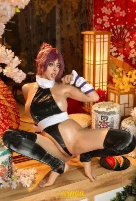 Gadis Seksi Jepang Byoru-Yorichi Tema Private Sexy Black Sex Jumpsuit Dengan Stoking Hitam Untuk Menampilkan Tubuh Panas Menggoda Foto 69p