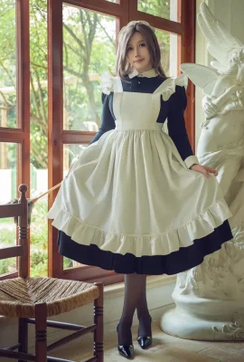 Coser Populer Don’t Stupid Cat OL Head Boss Tema Seksi Seragam ol seragam Pakaian dalam putih dengan sutra hitam ultra tipis yang menampilkan tubuh cantik foto seksi 91p-02