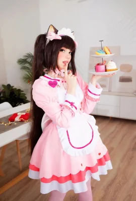 Caticornplay – Gaun Pink Chocola